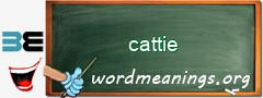 WordMeaning blackboard for cattie